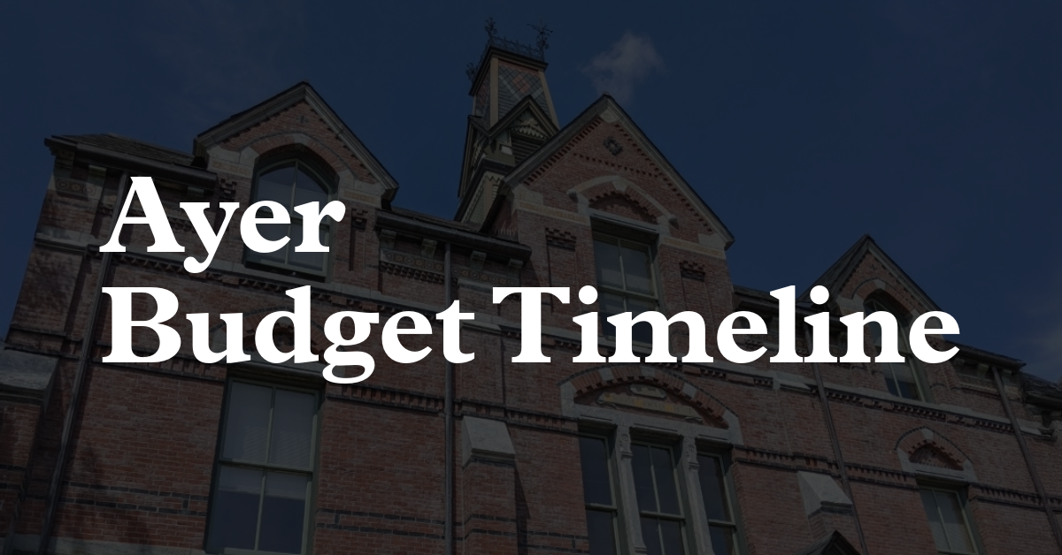 Ayer Budget Timeline